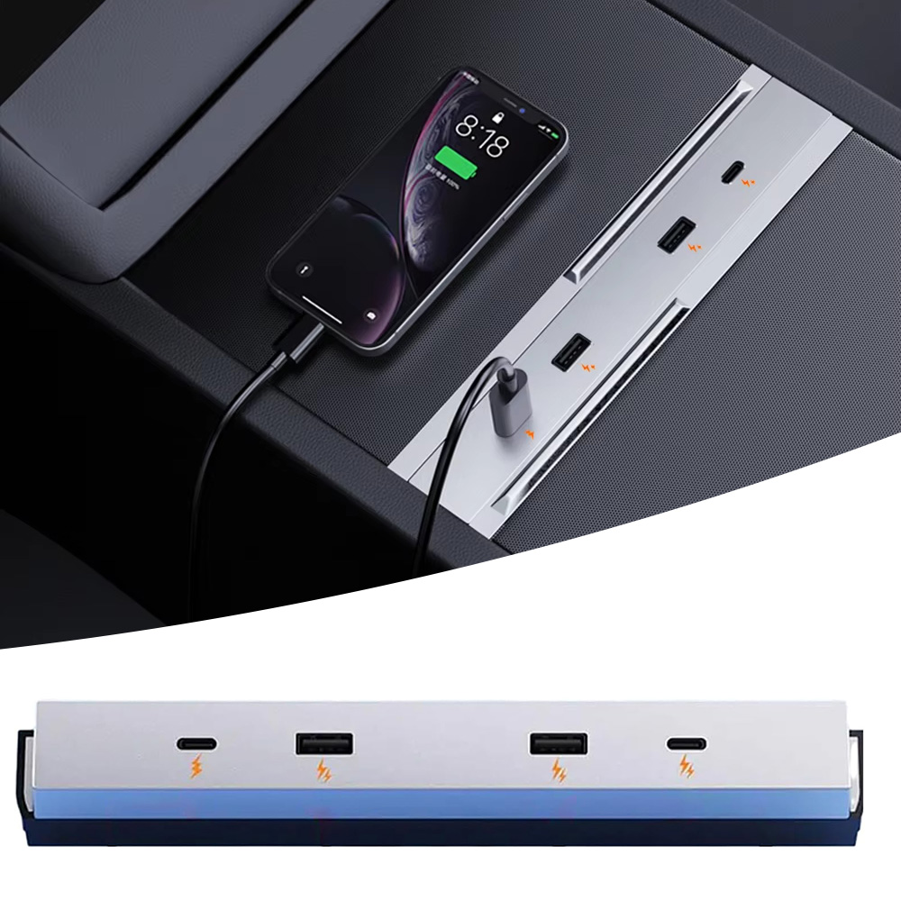 Usb C Hub - 27W-65W Fast Charging Expansion Dock USB
