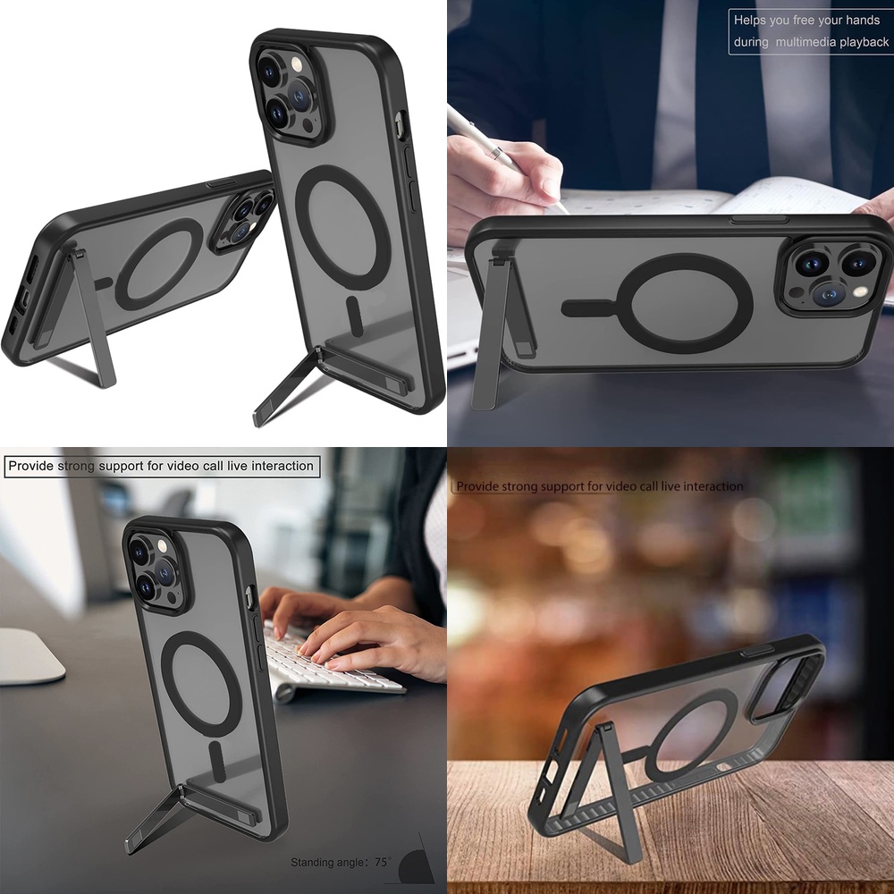Phone Accessories Wholesale - Magnetic Phone Cover with Kickstand Wholesale