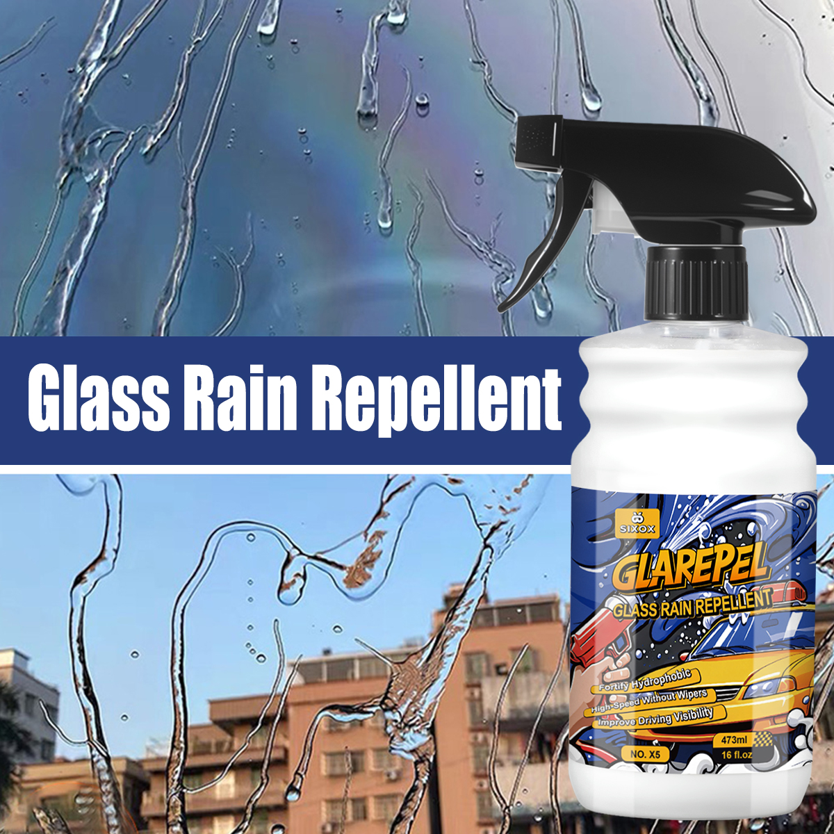 Screen Cleaner Spray - Cars Glass Anti-Rain Spray - Waterproof