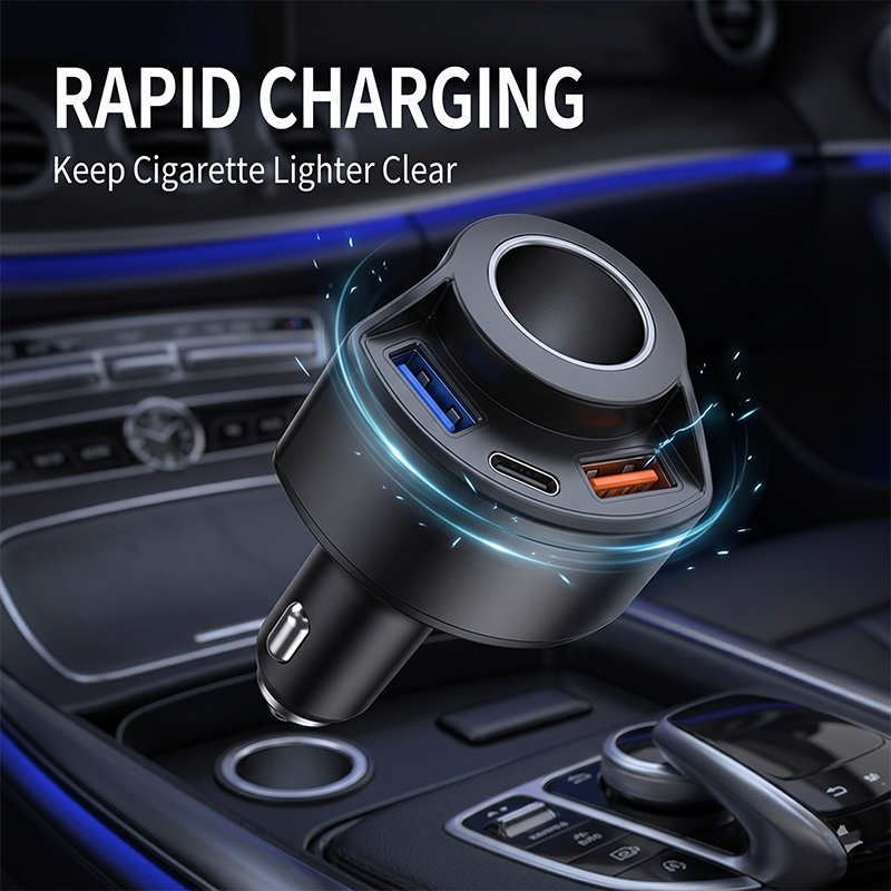 Usb C Hub - Fast Charging Multi Port Vehicle Power