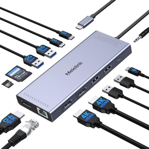 Usb C Hub - Portable USB C Hub with 14