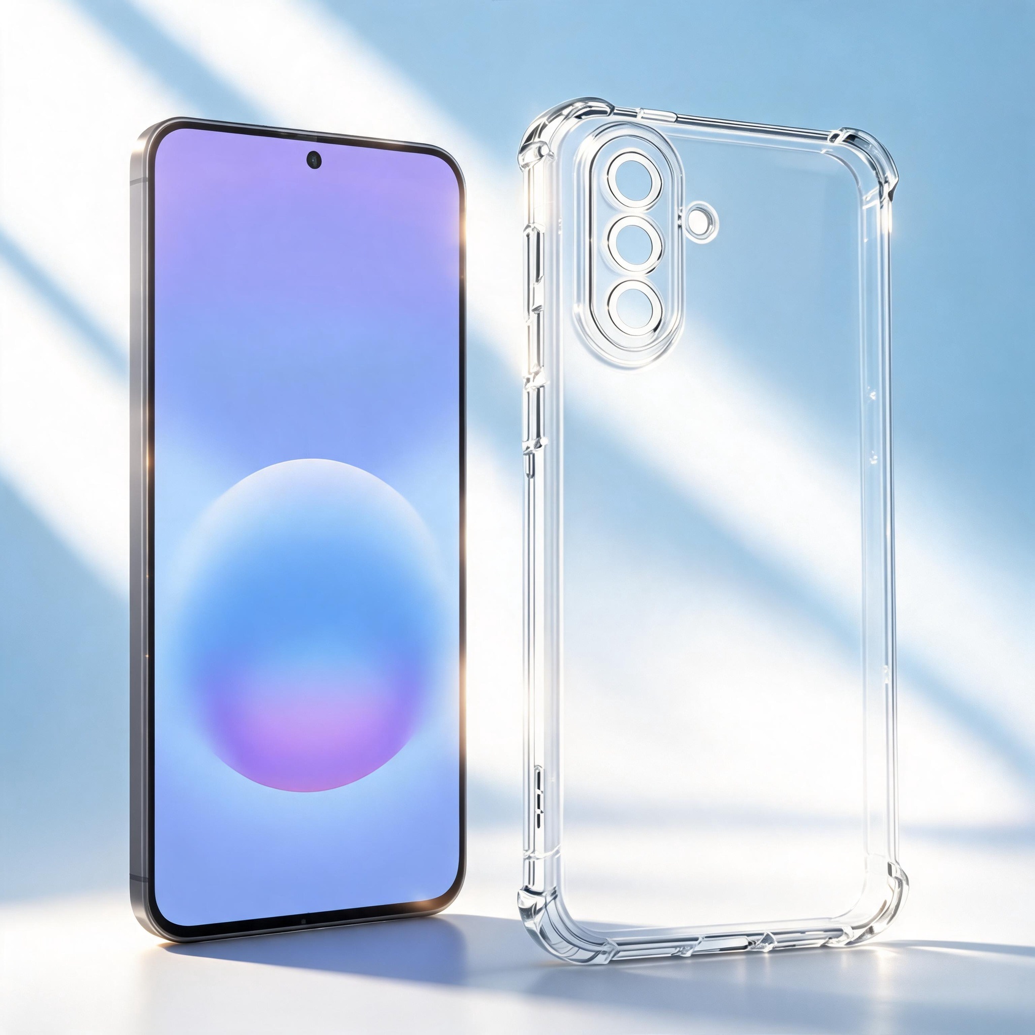 Luxury Clear Case for Samsung  - Phone Accessories Online Store ulasan dan harga