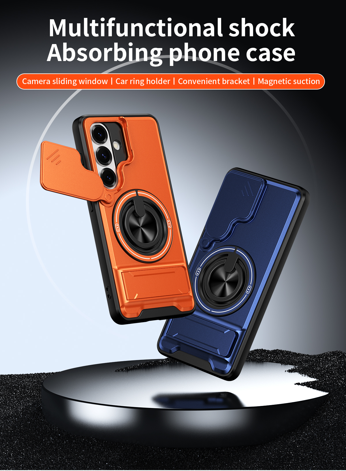 360 Rotating Magnetic Ring Hol - Phone Kickstand Ring ulasan dan harga