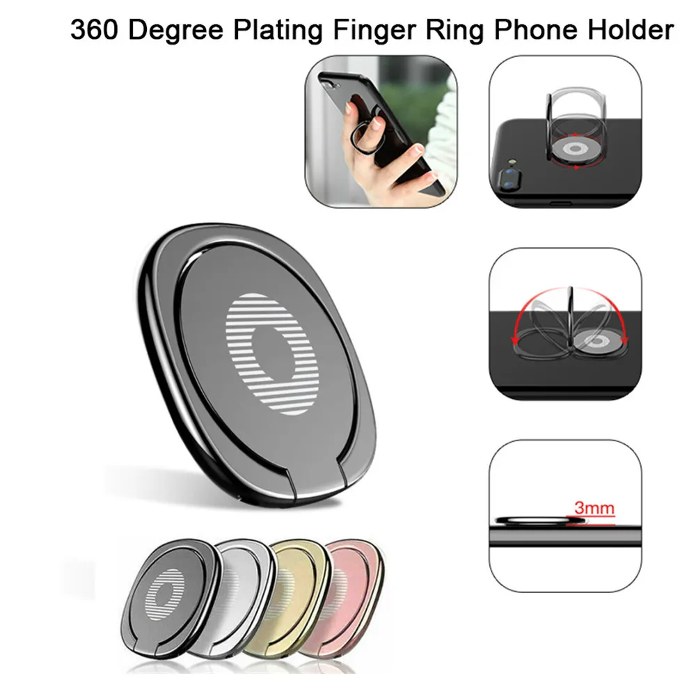 360° Rotating Finger Ring Hold - Phone Kickstand Ring ulasan dan harga
