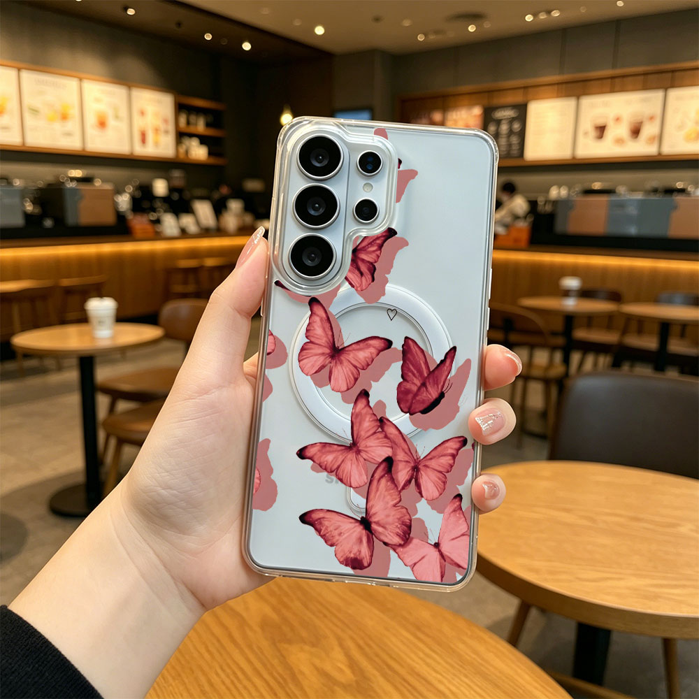 Clear Magnetic Phone Case for  - Phone Accessories Red ulasan dan harga