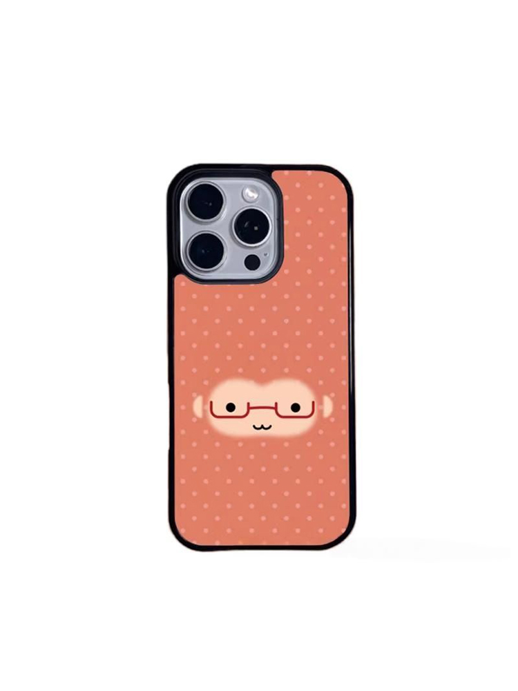 Red Glasses Monkey Face Polka  - Phone Accessories Red ulasan dan harga