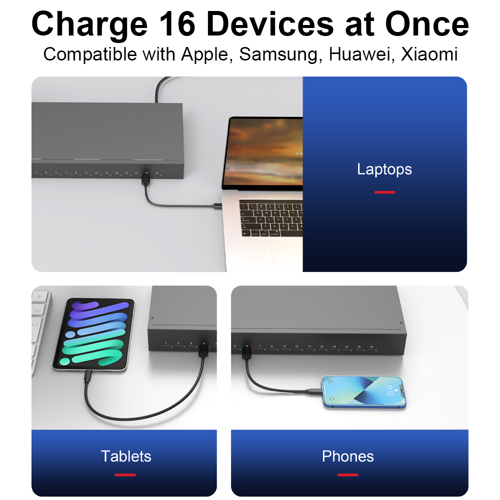C-166PD 16 Port Usb C Hub  100 - Usb C Hub ulasan dan harga