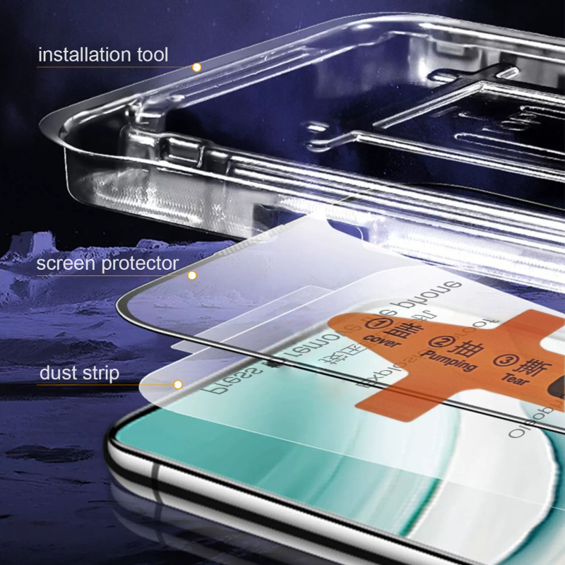 2PCS Transparent Tempered Glas - Phone Accessories Online Store ulasan dan harga