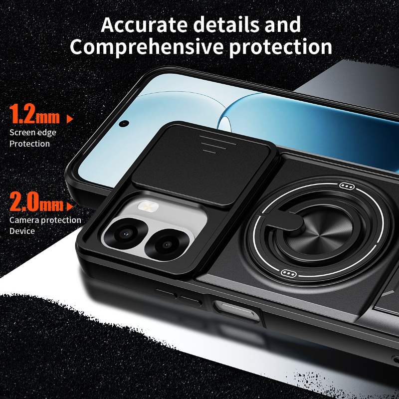 Armor Phone Case For Oppo A6x  - Phone Kickstand Ring ulasan dan harga