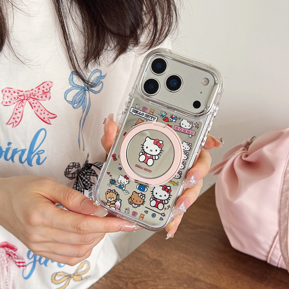 Sanrio Hello Kitty Bow 360°Rot - Phone Kickstand Ring ulasan dan harga
