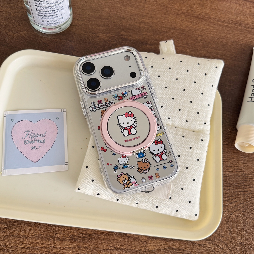 Sanrio Hello Kitty Bow 360°Rot - Phone Kickstand Ring ulasan dan harga