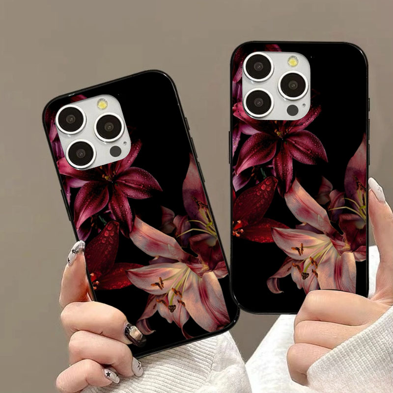 Elegant Red Lily Flower Phone  - Phone Accessories Red ulasan dan harga