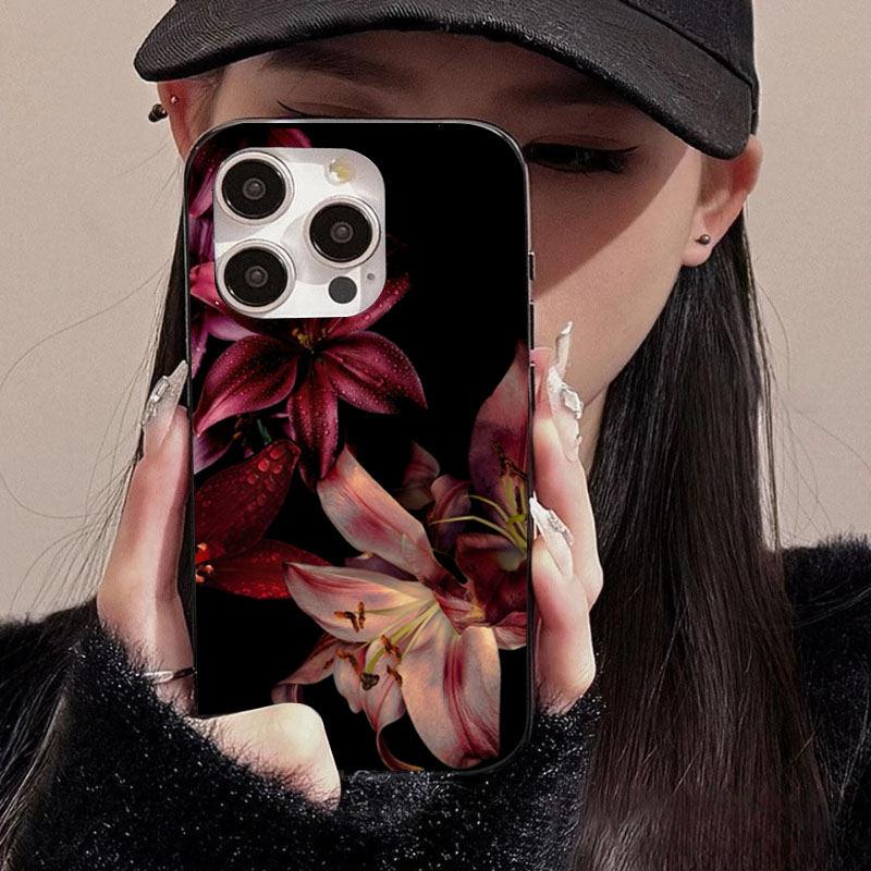Elegant Red Lily Flower Phone  - Phone Accessories Red ulasan dan harga