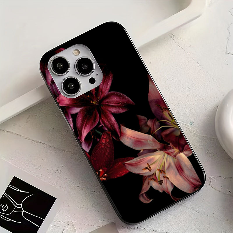 Elegant Red Lily Flower Phone  - Phone Accessories Red ulasan dan harga