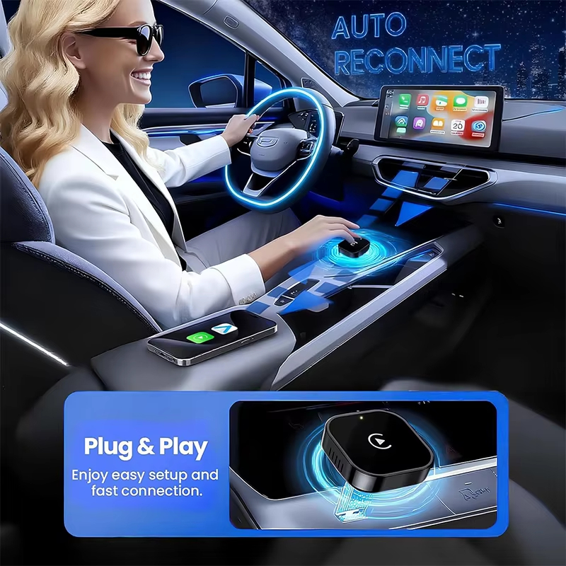 2-in-1 Wireless CarPlay Adapte - Usb C Hub ulasan dan harga