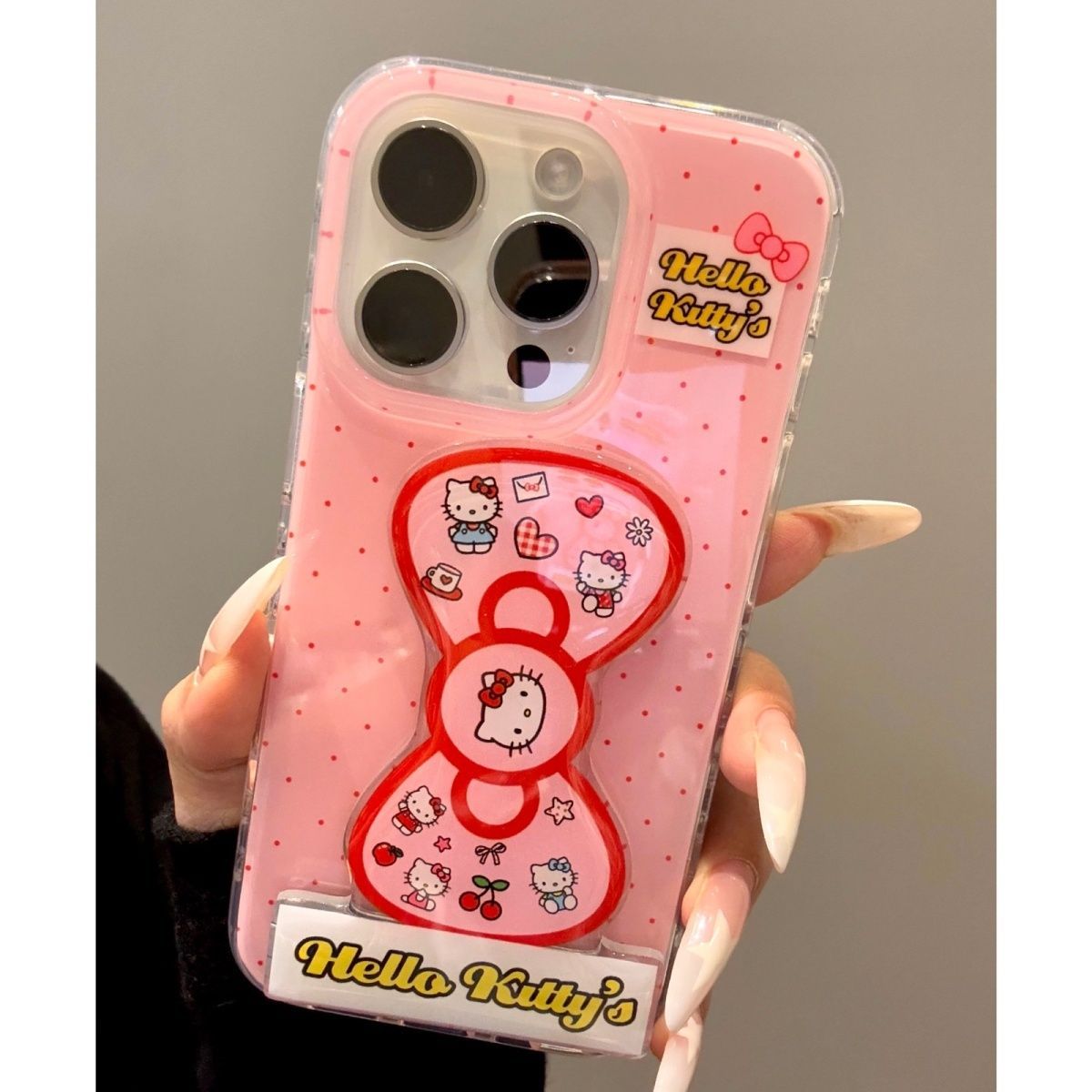 Anime Sanrio Red Polka Dot Hel - Phone Accessories Red ulasan dan harga