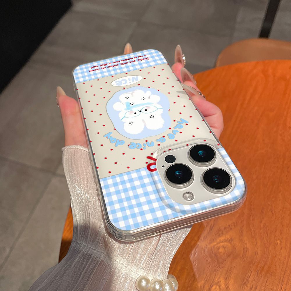Cartoon Cute Rabbit Red Polka  - Phone Accessories Red ulasan dan harga