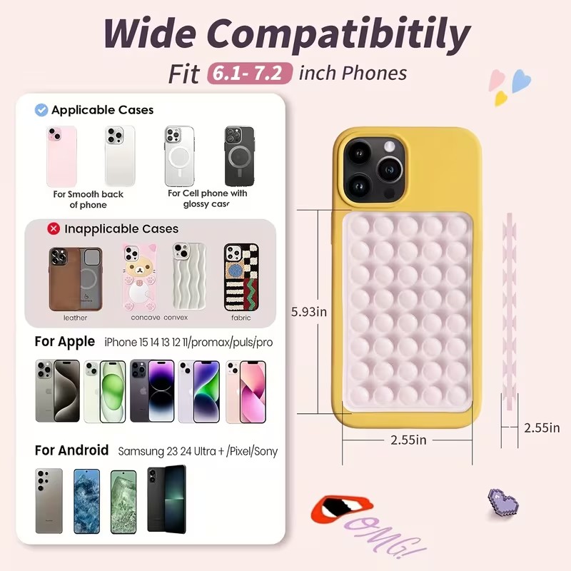 2-Pack Silicone Suction Phone  - Phone Accessories Are ulasan dan harga