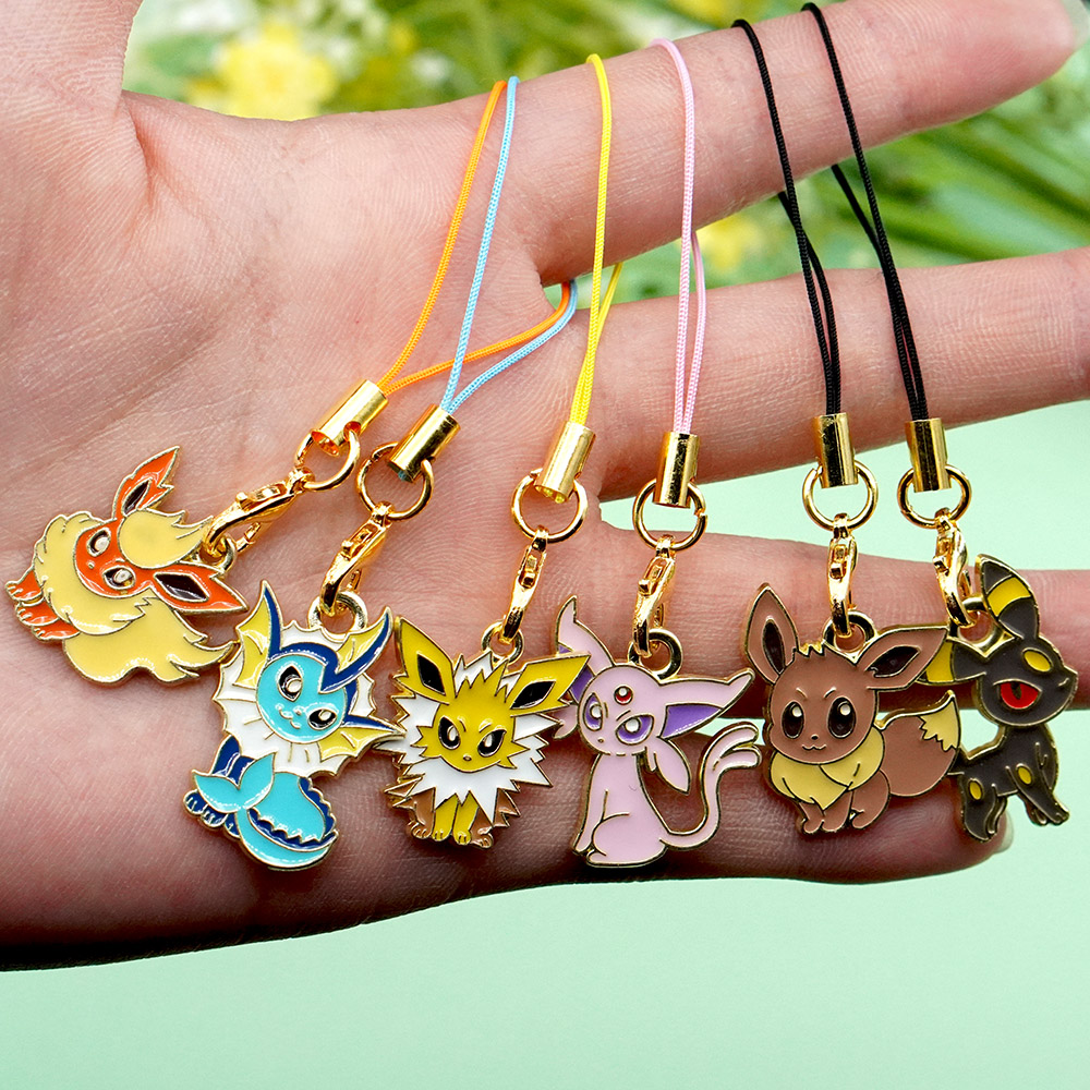 6Pcs Hot Anime Pokemon Eevee P - Phone Accessories In China ulasan dan harga