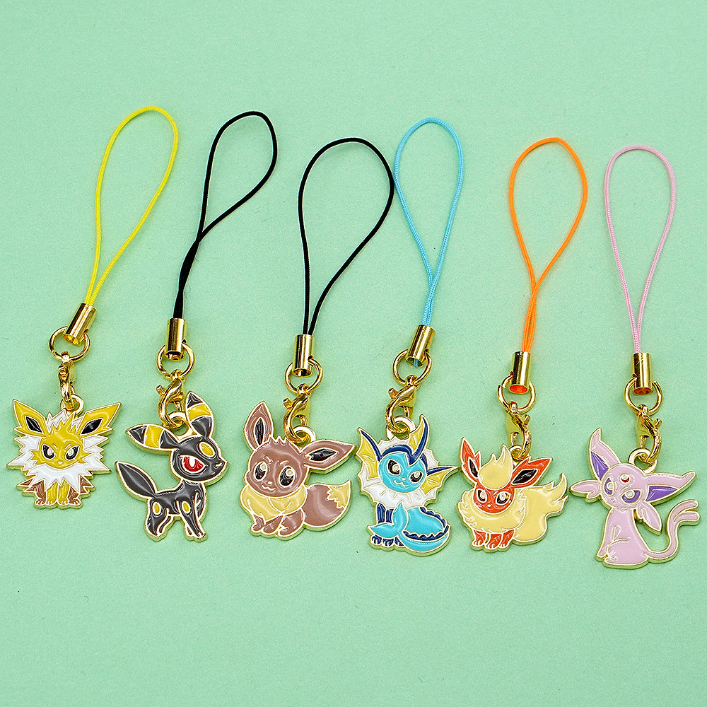 6Pcs Hot Anime Pokemon Eevee P - Phone Accessories In China ulasan dan harga