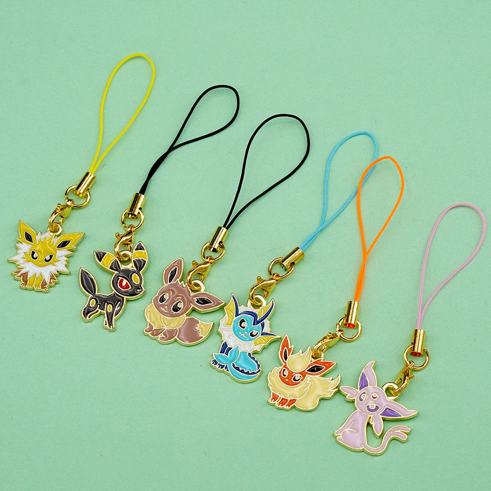 6Pcs Hot Anime Pokemon Eevee P - Phone Accessories In China ulasan dan harga