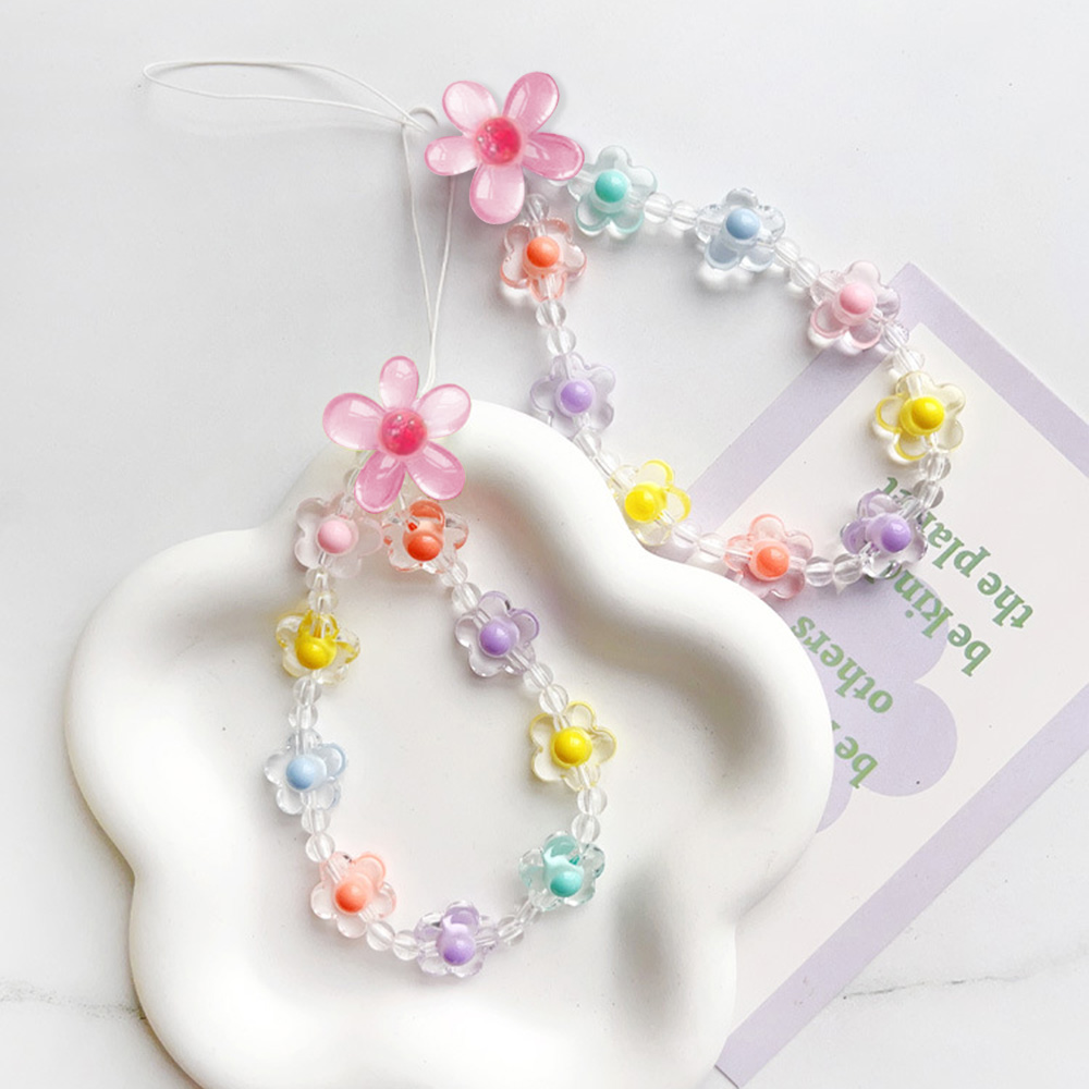 Colorful Sun Flower Beads Mobi - Phone Accessories Crochet ulasan dan harga