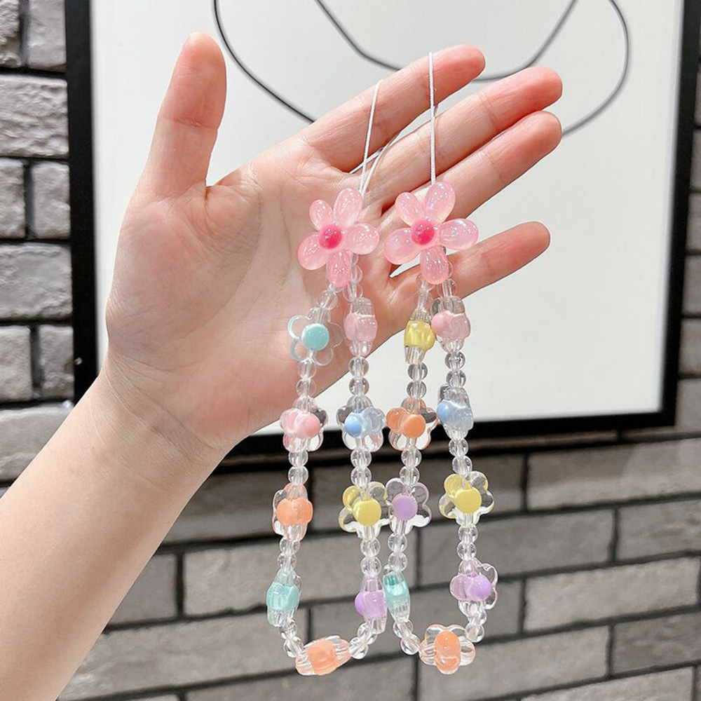 Colorful Sun Flower Beads Mobi - Phone Accessories Crochet ulasan dan harga