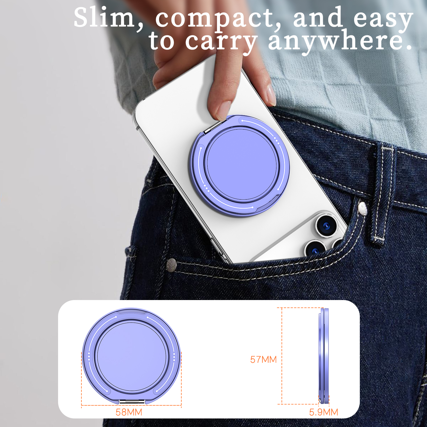 360° Rotatable For MagSafe Mag - Phone Kickstand Ring ulasan dan harga