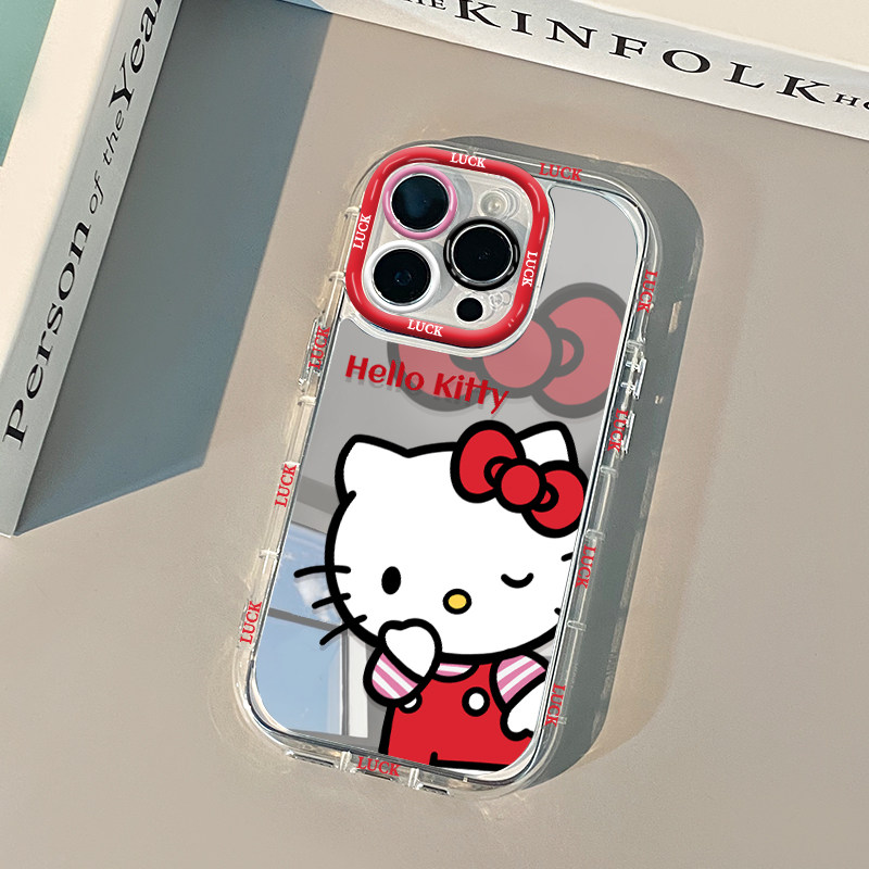 Cute Red Hello Kitty Mirror Ph - Phone Accessories Red ulasan dan harga