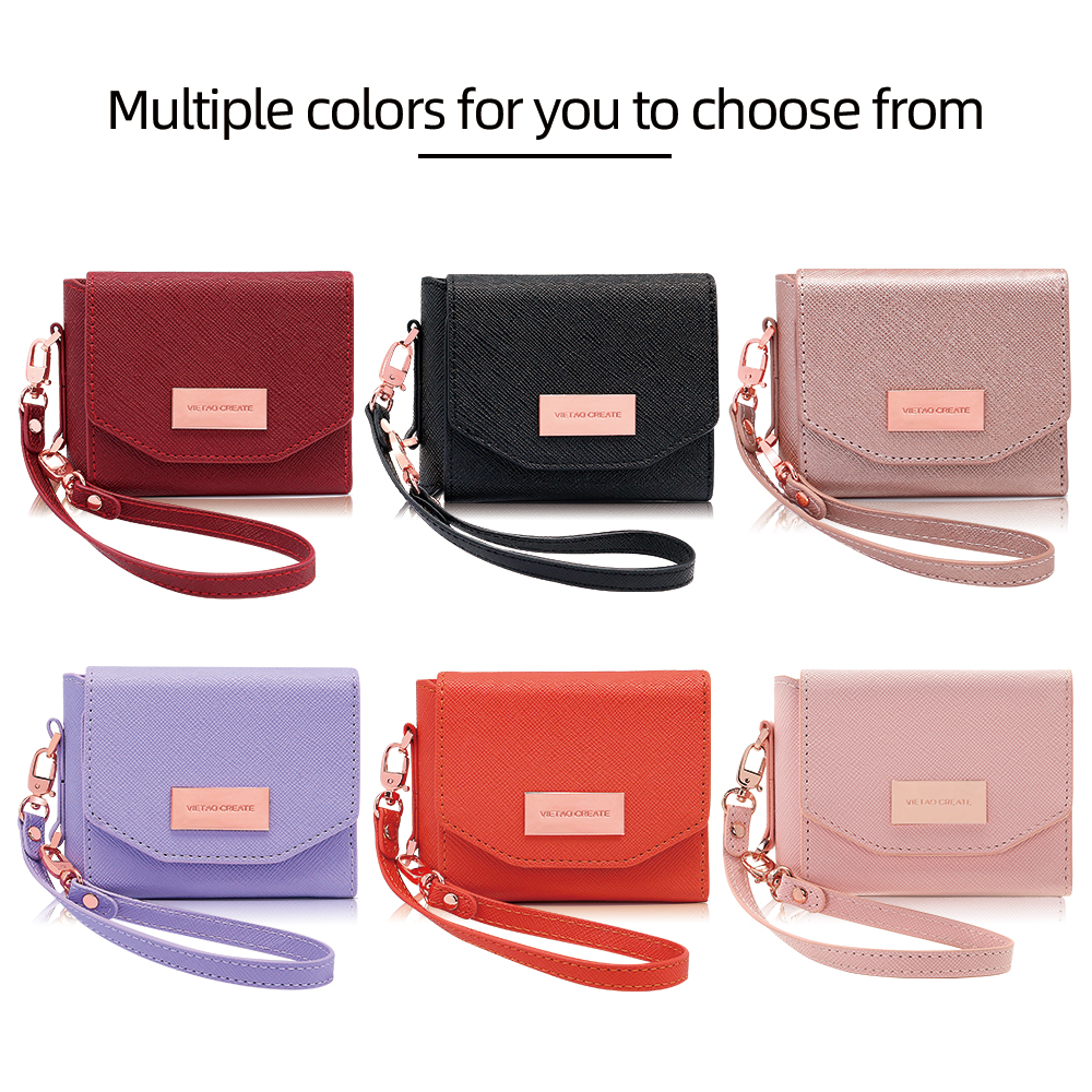 VIETAO Dark Red PU Leather Wal - Phone Accessories Red ulasan dan harga