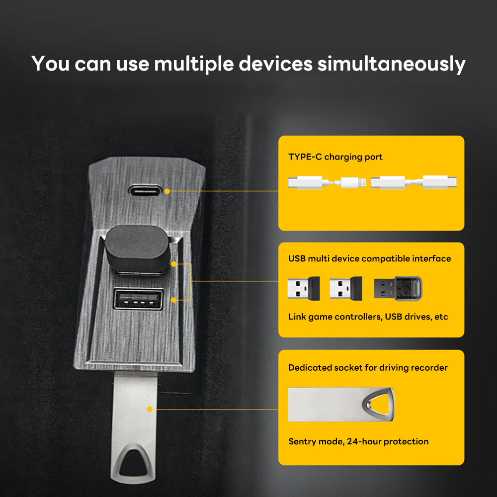 Glovebox USB Hub For Tesla New - Usb C Hub ulasan dan harga
