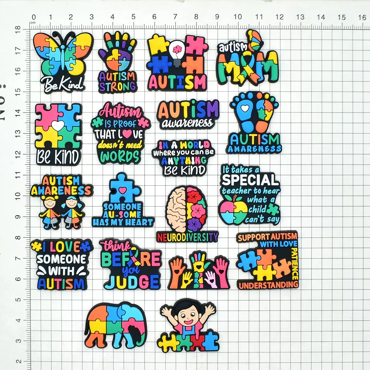 16-50Pcs Wholesale Autism Awar - Phone Accessories Wholesale ulasan dan harga